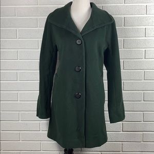 Ellen Tracy mid length 3 button coat